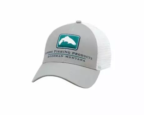 Simms - Trout Icon Trucker Hat - Granite 3 Simms - Trout Icon Trucker Hat - Granite