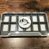 Fly Fish Food Logo Fly Box, Clear Single Sided 12 Magnetic Compartments - Large -fishing Sales 2023 12MC