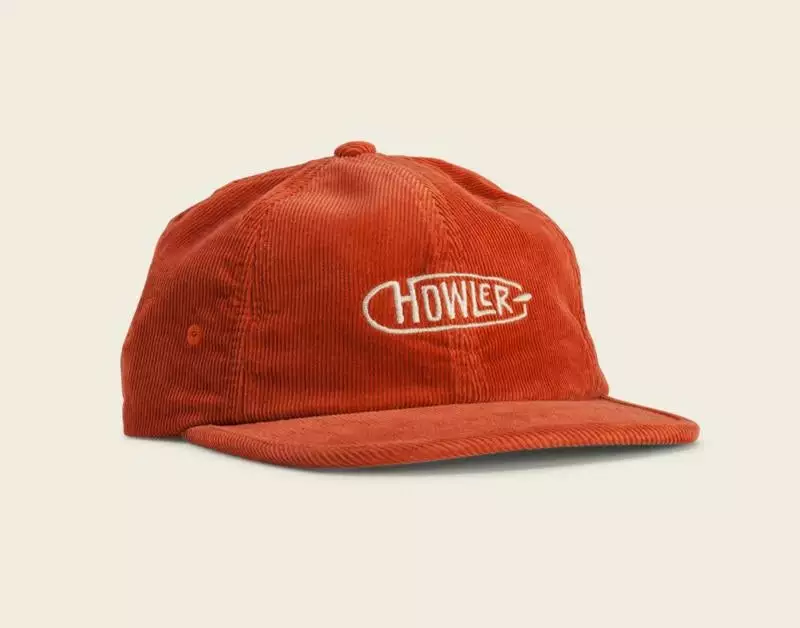 Howler Bros. Single Fin Strapback - Toasted Orange Corduroy 3 Howler Bros. Single Fin Strapback - Toasted Orange Corduroy