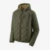 Patagonia Diamond Quilted Bomber Hoody - Industrial Green With Classic Tan -fishing Sales 2023 27610 2