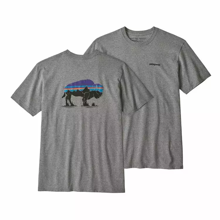 Patagonia Men's Fitz Roy Bison Responsibili-Tee® 3 Patagonia Men's Fitz Roy Bison Responsibili-Tee®
