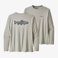 Patagonia Men's Long-Sleeved Capilene Cool Daily Fish Graphic Shirt
