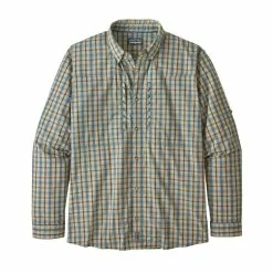 Patagonia Long-Sleeved Sun Stretch Shirt - Smolder Blue