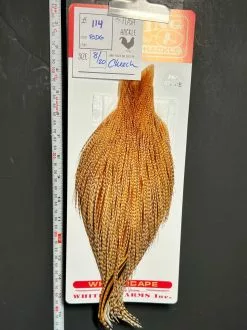 Flash Sale Hackle 114 - Whiting Cape Pro - Barred Dark Ginger (sizes 8-22)