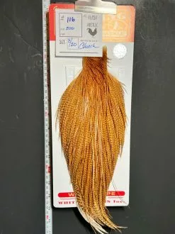Flash Sale Hackle 116 - Whiting Cape Silver - Barred Dark Ginger (sizes 8-22)