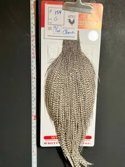 Flash Sale Hackle 154 - Whiting Cape Silver - Grizzly (sizes 8-22)