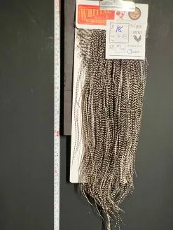 Flash Sale Hackle 18 - Whiting Midge Saddle Bronze - Grizzly (size 18-22)