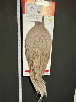 Flash Sale Hackle 205 - Whiting Cape Gold - Dyed Medium Dun (sizes 8-22)