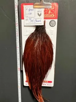 Flash Sale Hackle 240 - Whiting Cape Silver - Coachman Brown (sizes 8-22)