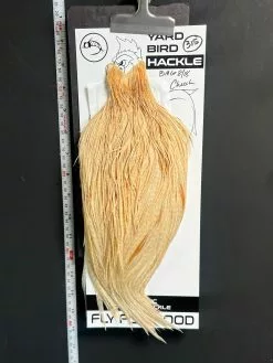 Flash Sale Hackle 315 - Yard Bird Cape - Barred Medium Ginger (sizes 8-22)