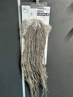 Flash Sale Hackle 437 - Yard Bird Saddle - Grizzly (size 16-18)