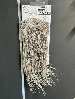 Flash Sale Hackle 439 - Yard Bird Saddle - Grizzly (size 16-18)
