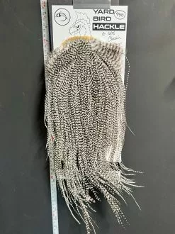 Flash Sale Hackle 440 - Yard Bird Saddle - Grizzly (size 16-18)
