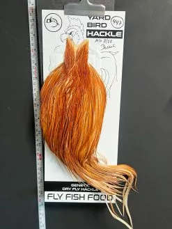 Flash Sale Hackle 447 - Yard Bird Cape - Medium Ginger (sizes 8-22)