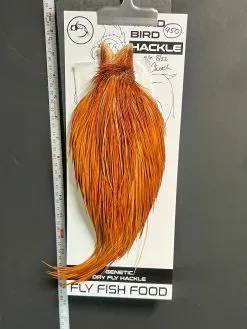 Flash Sale Hackle 450 - Yard Bird Cape - Medium Ginger (sizes 8-22)