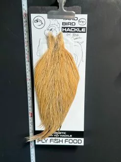 Flash Sale Hackle 451 - Yard Bird Cape - Light Ginger (sizes 8-22)