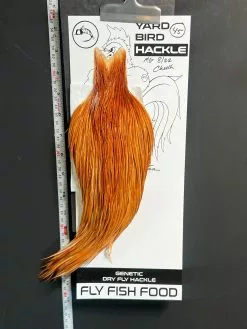 Flash Sale Hackle 45 - Yard Bird Cape - Medium Ginger (sizes 8-22)