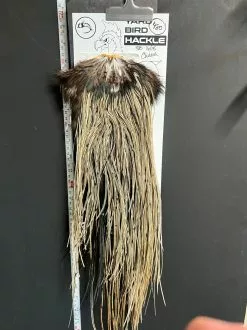 Flash Sale Hackle 480 - Yard Bird Saddle - Silver Badger (size 16-18)