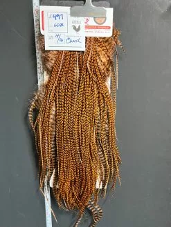 Flash Sale Hackle 497 - Whiting Saddle Bronze - Grizzly Dyed Brown (size 14-16)