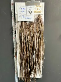 Flash Sale Hackle 566 - Heritage Saddle - Speckled Dun Badger (size 14-16)