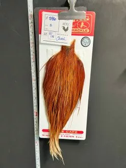 Flash Sale Hackle 586 - Whiting Cape Silver - Brown (sizes 8-22)