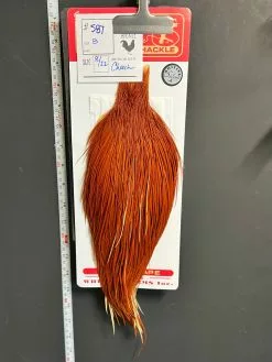 Flash Sale Hackle 587 - Whiting Cape Silver - Brown (sizes 8-22)