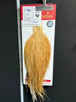 Flash Sale Hackle 590 - Whiting Cape Silver - Light Ginger (sizes 8-22)