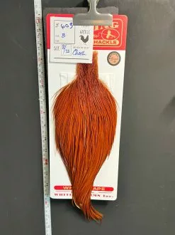 Flash Sale Hackle 603 - Whiting Cape Bronze - Brown (sizes 8-22)
