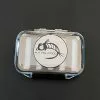 FLY FISH FOOD LOGO FLY BOX, CLEAR DOUBLE SIDED - SMALL, DRY AND NYMPH FOAM -fishing Sales 2023 AB32EFB 2