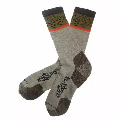 RepYourWater Trout Socks - Lightweight Brownie Edition 3 RepYourWater Trout Socks - Lightweight Brownie Edition