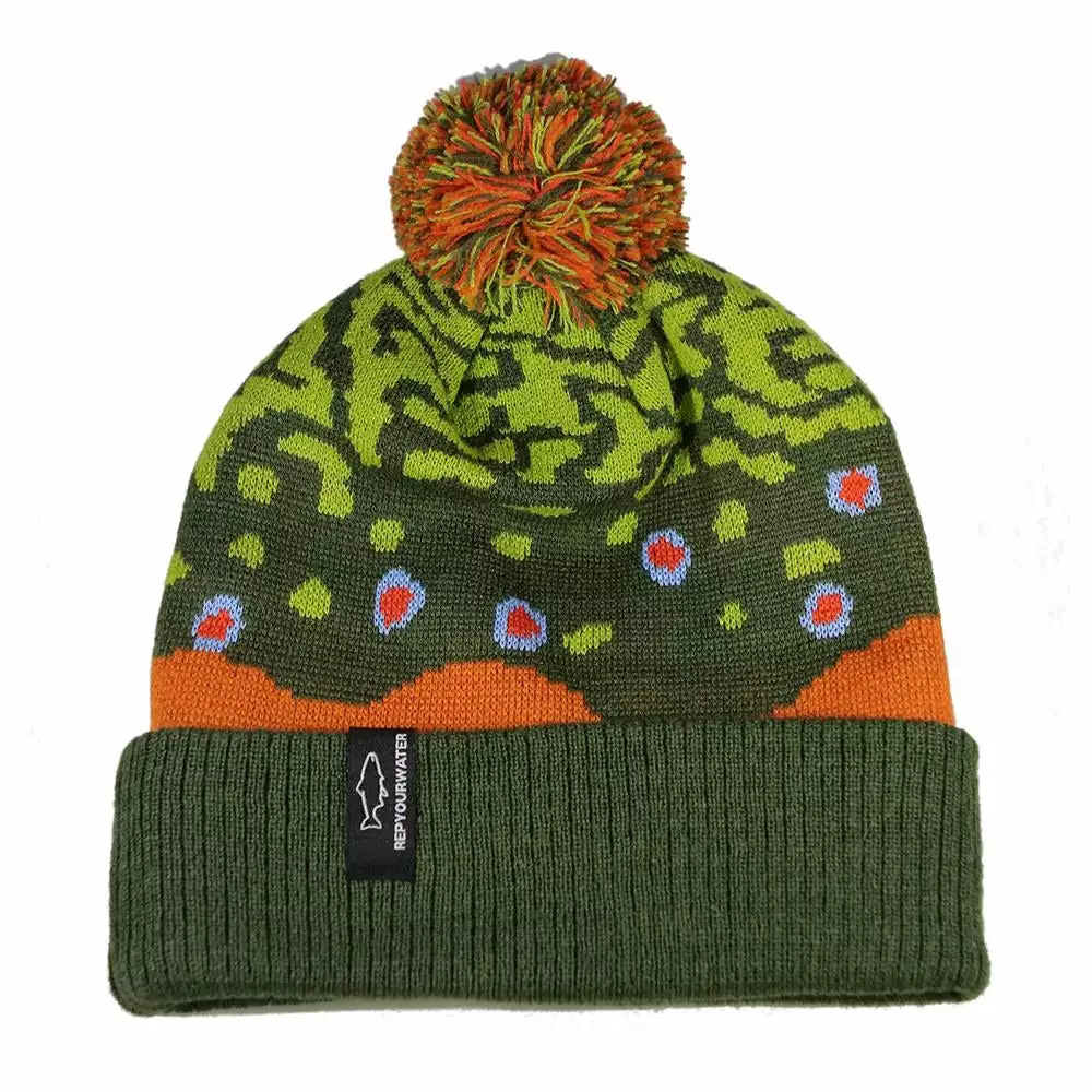 RepYourWater Brook Trout Skin Knit Beanie 2.0 3 RepYourWater Brook Trout Skin Knit Beanie 2.0