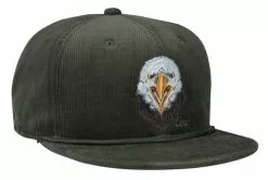 Coal Wilderness Corduroy Snapback Cap - Olive