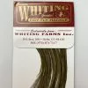 Whiting 100 Pack Dry Fly Hackle - Dark Olive - 12 -fishing Sales 2023 Dark Olive