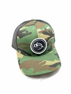 Fly Fish Food Black Logo Hat - Camo
