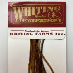 Whiting 100 Pack Dry Fly Hackle - Furnace - 18