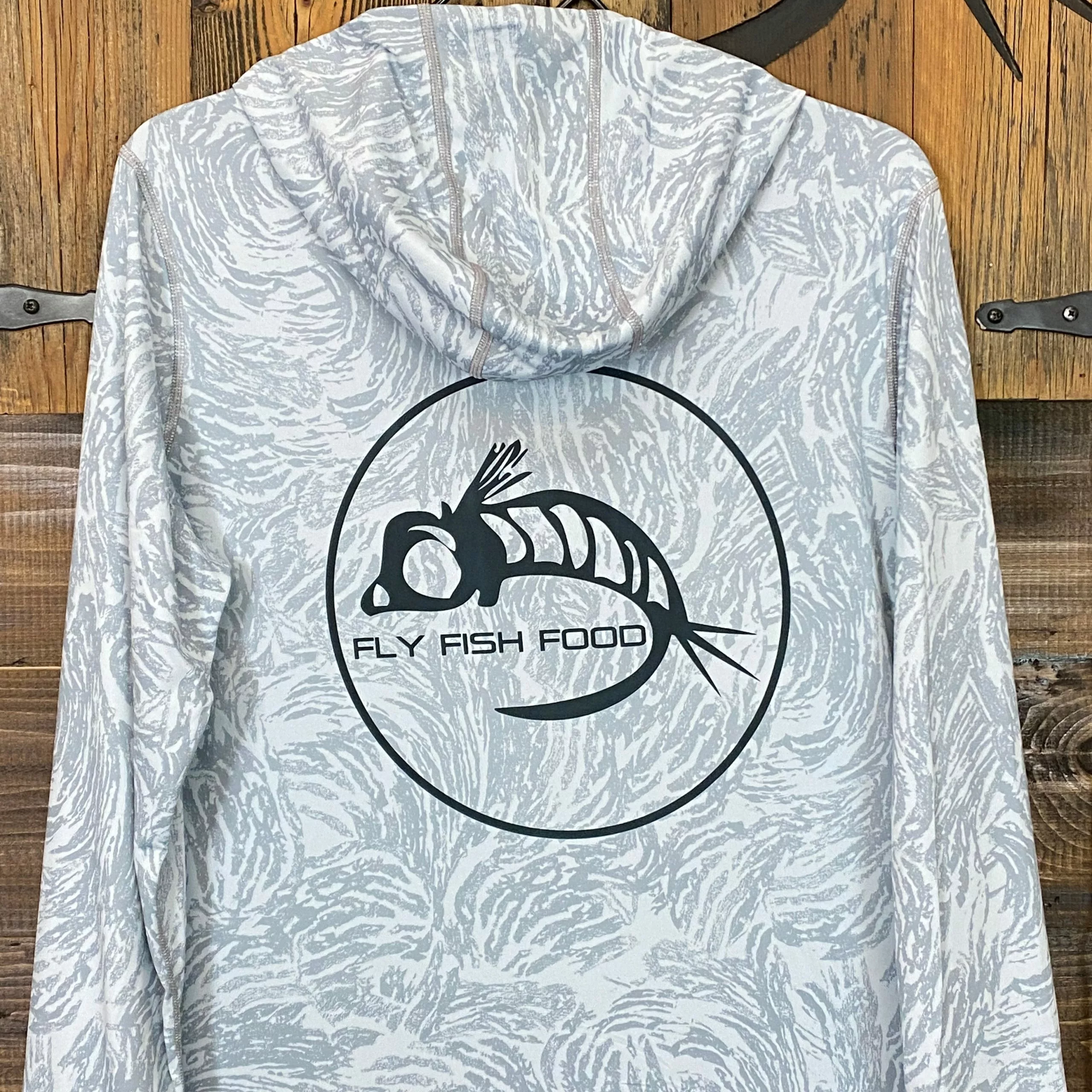 Patagonia Men's Tropic Comfort Hoody II - Fly Fish Food Logo 3 Patagonia Men's Tropic Comfort Hoody II - Fly Fish Food Logo