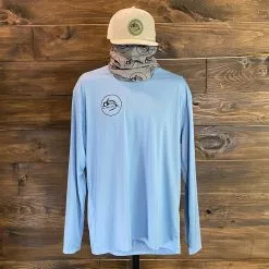 Simms - Men's Solar Tech Tee Long Sleeve - Faded Denim - Release Rocker -fishing Sales 2023 SMTTLSRR 3