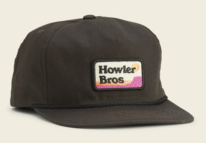 Howler Bros Unstructured Snapback Hat - Howler Mountain - Antique Black 3 Howler Bros Unstructured Snapback Hat - Howler Mountain - Antique Black