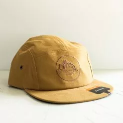 Simms Camper Hat - Fly Fish Food Logo - Camel