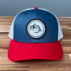 Fly Fish Food Logo Hat - Lt. Navy/White/Red