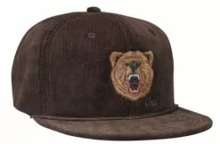Coal Wilderness Corduroy Snapback Cap - Brown