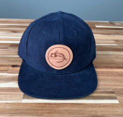 Fly Fish Food Logo Hat Corduroy - Navy