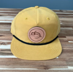 Fly Fish Food Logo Hat - Biscuit/Black