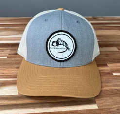 Fly Fish Food Logo Hat - Heather Grey/Birch/Biscuit