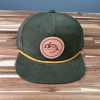 Fly Fish Food Logo Hat - Loden/Gold -fishing Sales 2023 olivegold