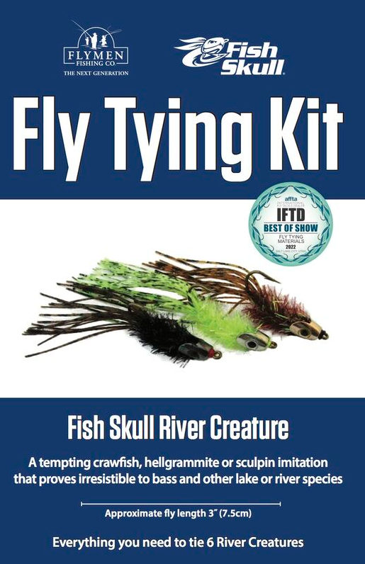 Hareline Fly Tying Kit - Fish Skull River Creature 3 Hareline Fly Tying Kit - Fish Skull River Creature