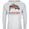 Simms Men's Tech Hoody - Artist Series - Trout Logo Flame/Sterling FFF Logo 2 Simms Men's Tech Hoody - Artist Series - Trout Logo Flame/Sterling FFF Logo -fishing Sales 2023 simms