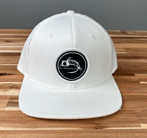 Fly Fish Food Golf/Athletic Logo Hat - White 3 Fly Fish Food Golf/Athletic Logo Hat - White